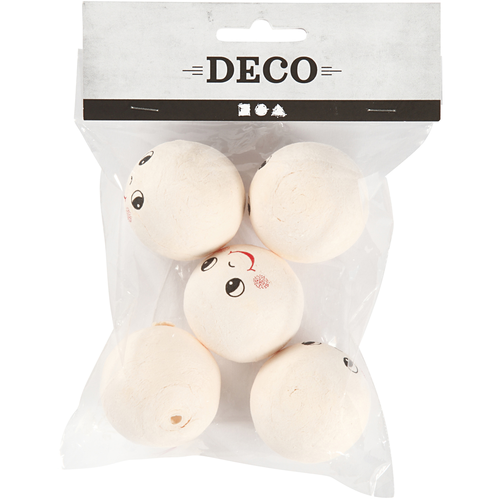 Pead, diameeter. 40 mm, helebeež, 5 tk/ 1 pakk - Image 2