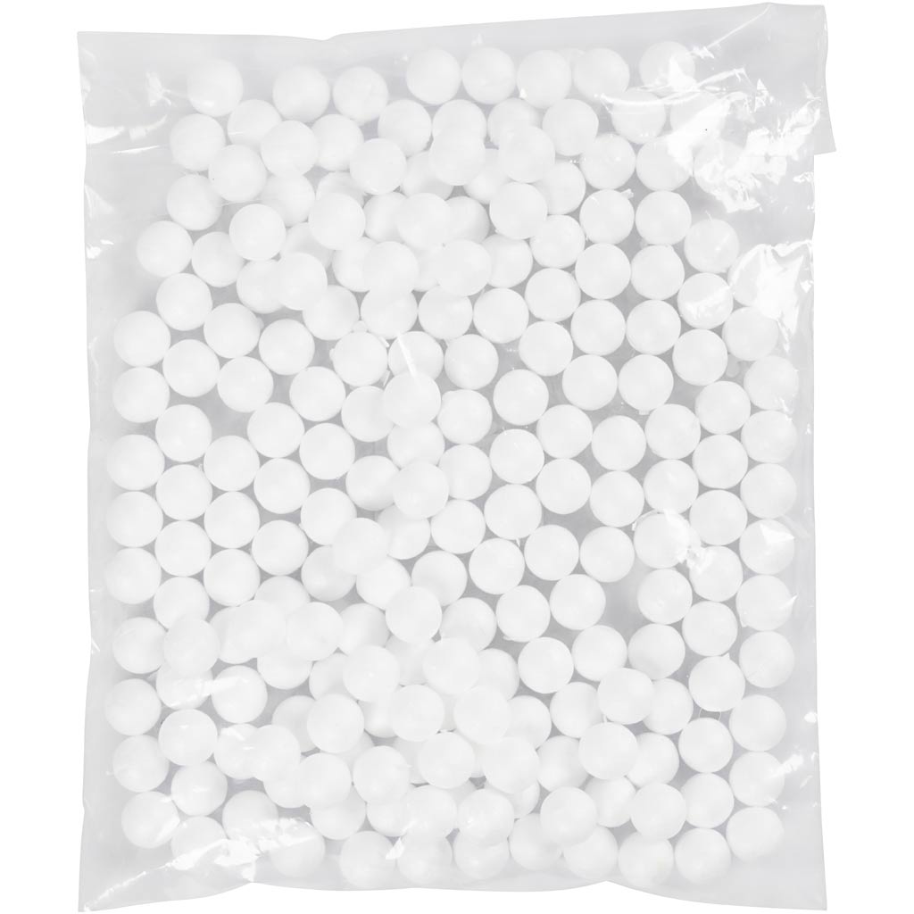 Polüstüreenpallid, diameeter. 1,5 cm, valge, 200 tk/ 1 pakk - Image 2