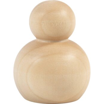 Puidust figuurikorpus, ümmargune, H: 5 cm, 5 tk/ 1 pakk