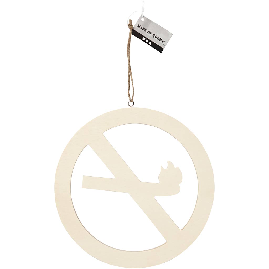 Märk, suitsetamiskeeld, suurus 21,3 cm, paksus 0,9 cm, 1 tk - Image 2