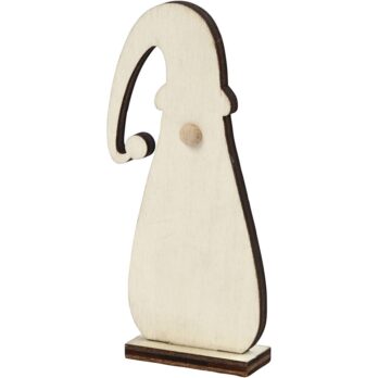 Jõulugnoom, K: 10 cm, S. 1,5 cm, L: 4,5 cm, paksus 3 mm, 3 tk/ 1 pakend.