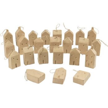 House, K: 9,5-12 cm, L: 5,5-6,5 cm, W: 3 cm, 24 tk/ 1 pakend.