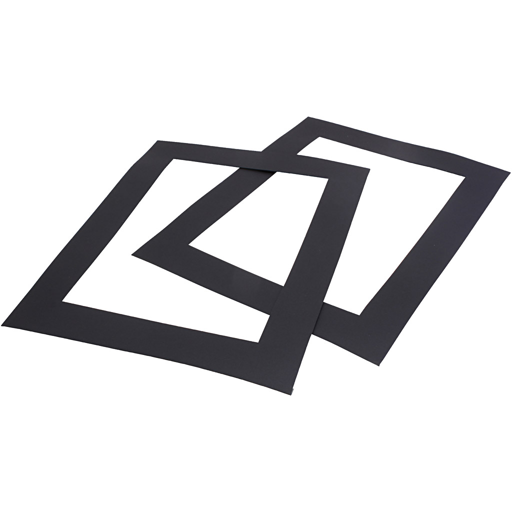 Passepartoutkehykset, A4, suurus 28,5x37 cm, 500 g, must, 100 tk/ 1 pakk