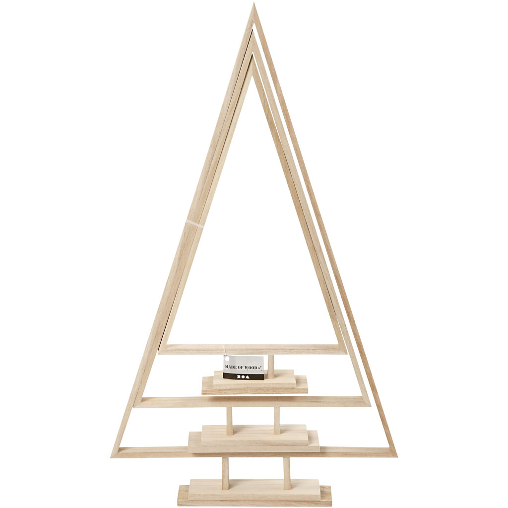 Jõulupuud, kõrgus: 40+50+60 cm, laius: 22,5+29+35 cm, 3 tk/ 1 pakk - Image 2