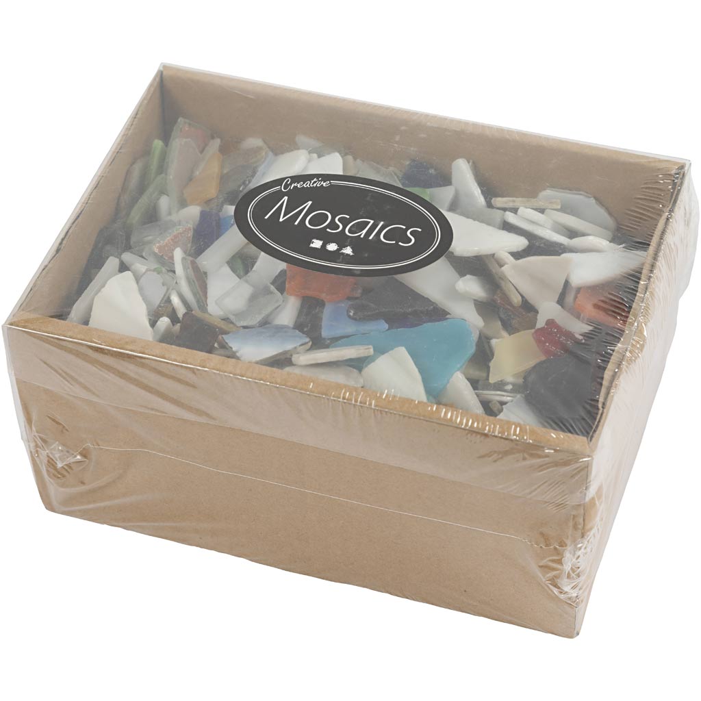 Mosaiigid, suurus 8-20 mm, paksus 2-3 mm, sisu võib erineda, värvide valik, 2 kg/ 1 pakk. - Image 3