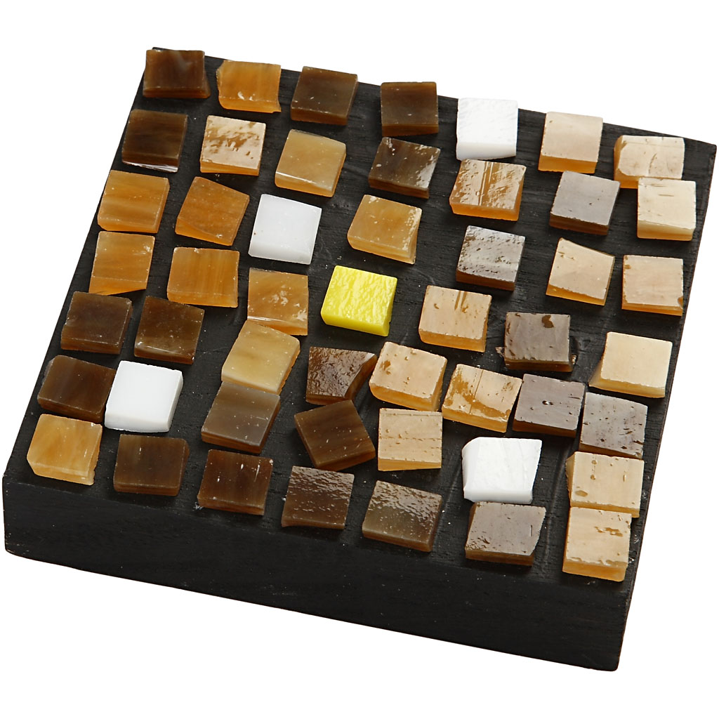 Klaasmosaiikplaadid, suurus 10x10 mm, paksus 3 mm, ca. 700 tk, 454 g/ 1 pakk - Image 3