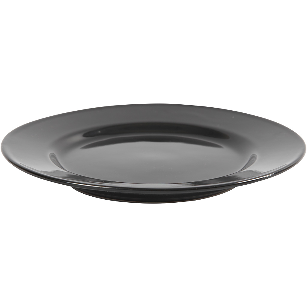 Küljeplaadid, diameeter. 19 cm, must, 6 tk/ 1 pakk - Image 3