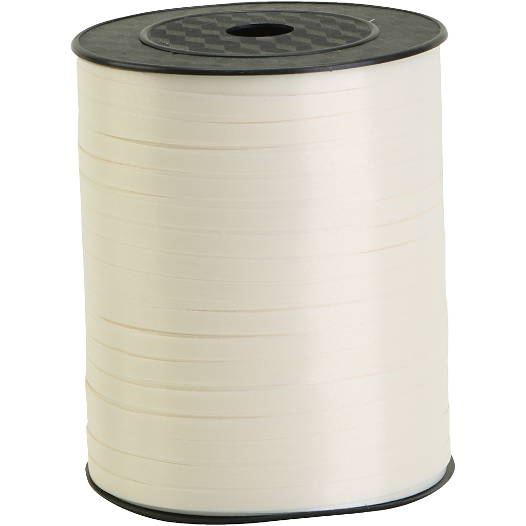 Kummipael, W: 5 mm, valge, 400 m/ 1 rull