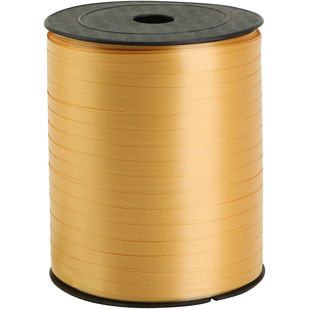 Kummipael, W: 5 mm, kuldne, 400 m/ 1 rull