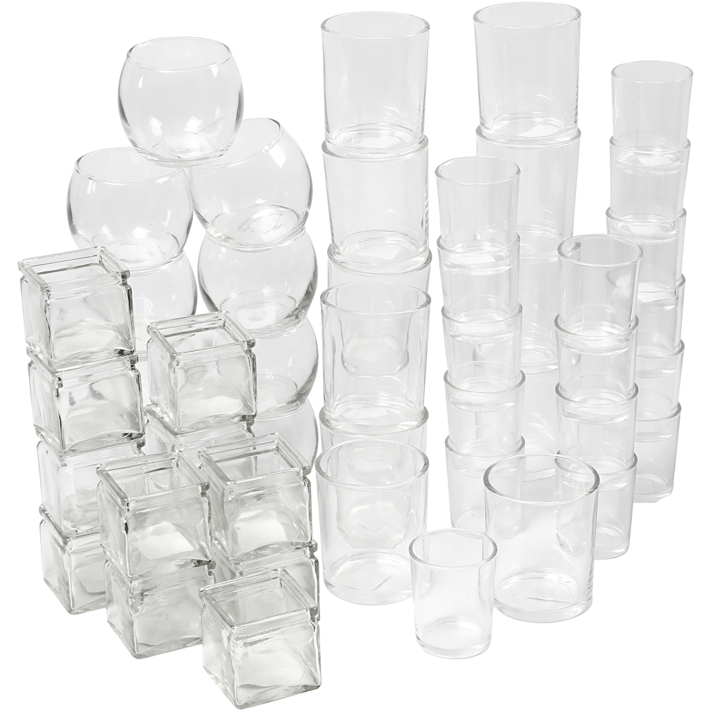 Teeküünla hoidja, H: 5,3-8,4 cm, diameeter. 4,5-7,3 cm, sisu võib erineda , 72 tk/ 1 pakk - Image 3