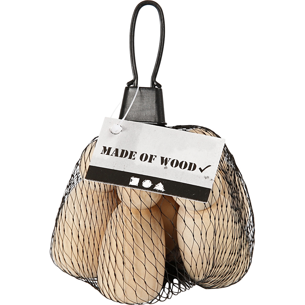 Puidust figuurikorpus, H: 6 cm, 5 tk/ 1 pakk - Image 2