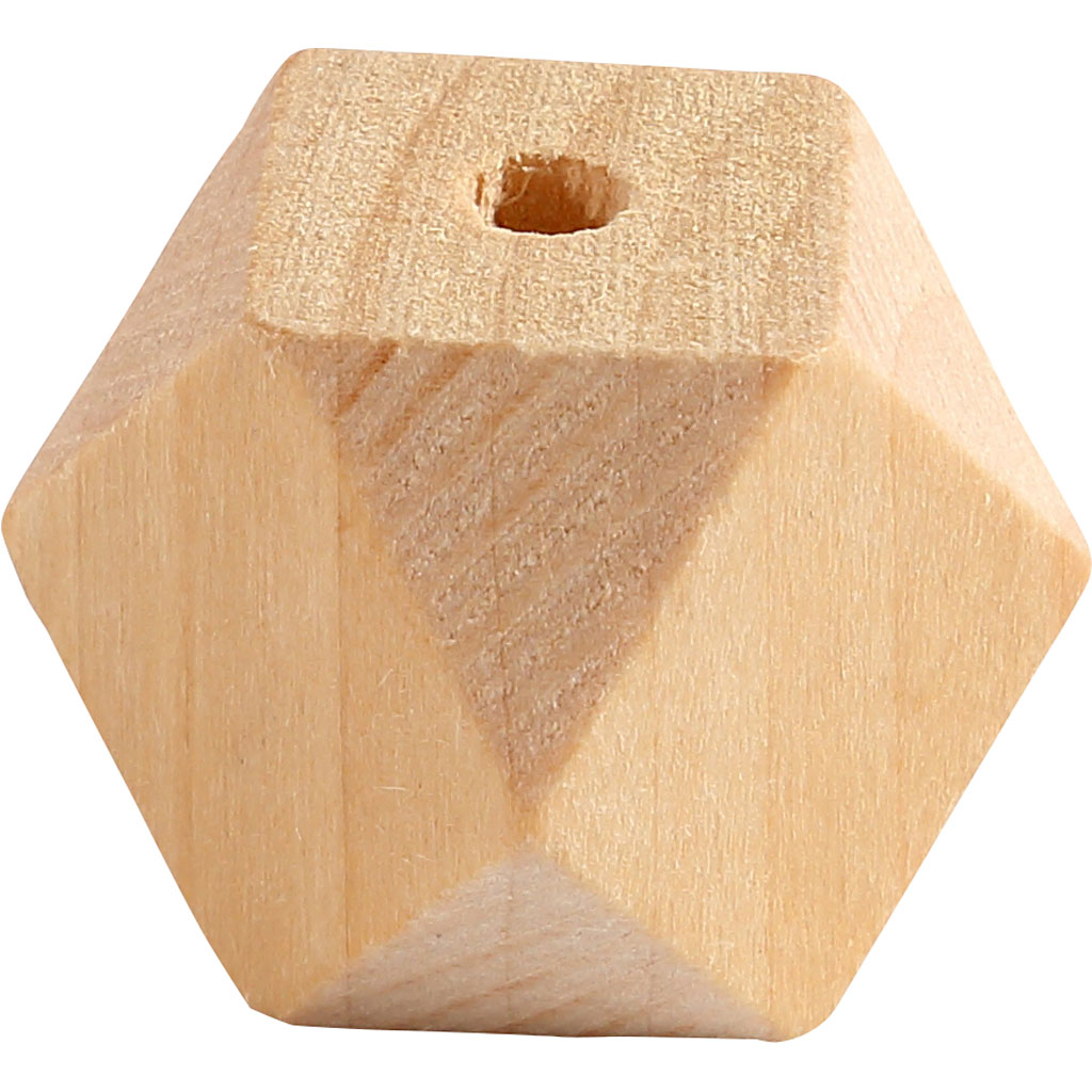 Teemandikujuline helmeke, W: 20 mm, augu suurus 3 mm, 6 tk/ 1 pakk