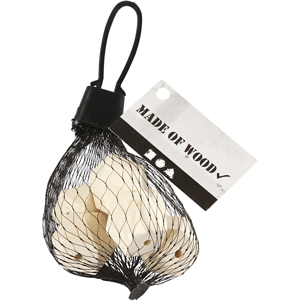 Teemandikujuline helmeke, W: 20 mm, augu suurus 3 mm, 6 tk/ 1 pakk - Image 2