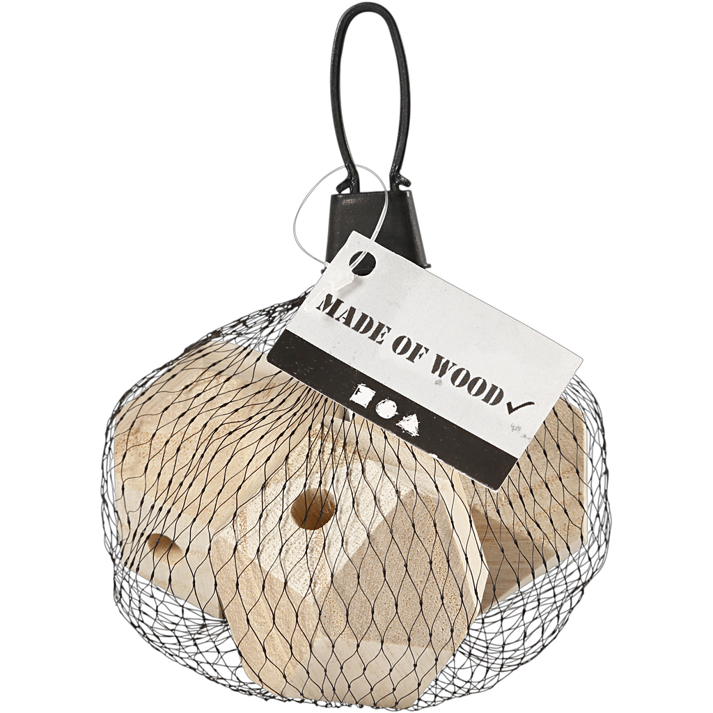 Teemandikujuline helmeke, W: 43 mm, augu suurus 8 mm, 3 tk/ 1 pakk - Image 2