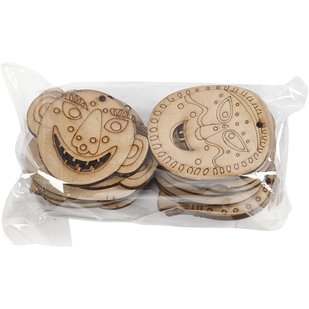 Maske riputamiseks, suurus 5,5-7 cm, paksus 4 mm, 24 tk/ 1 pakk - Image 2