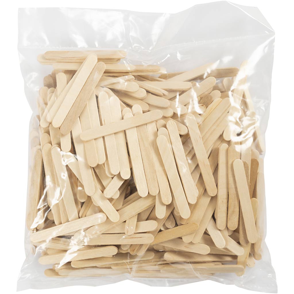 Jääpurikad, pikkus: 5,5 cm, laius: 6 mm, naturaalne, 400 tk/ 1 pakk - Image 2