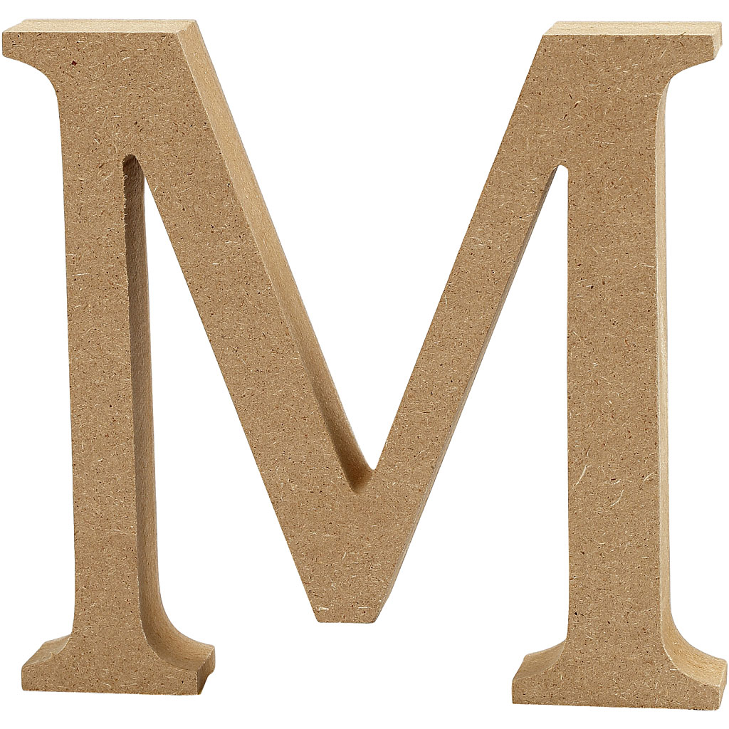 Letter, M, H: 8 cm, paksus 1,5 cm, 1 tk. - Image 2