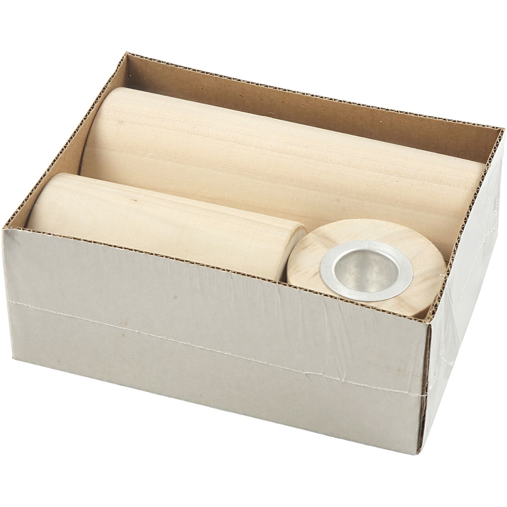 Küünlaalused, H: 14,5+9+6,5 cm, augu suurus 2,3 cm, 3 tk/ 1 pakend - Image 2