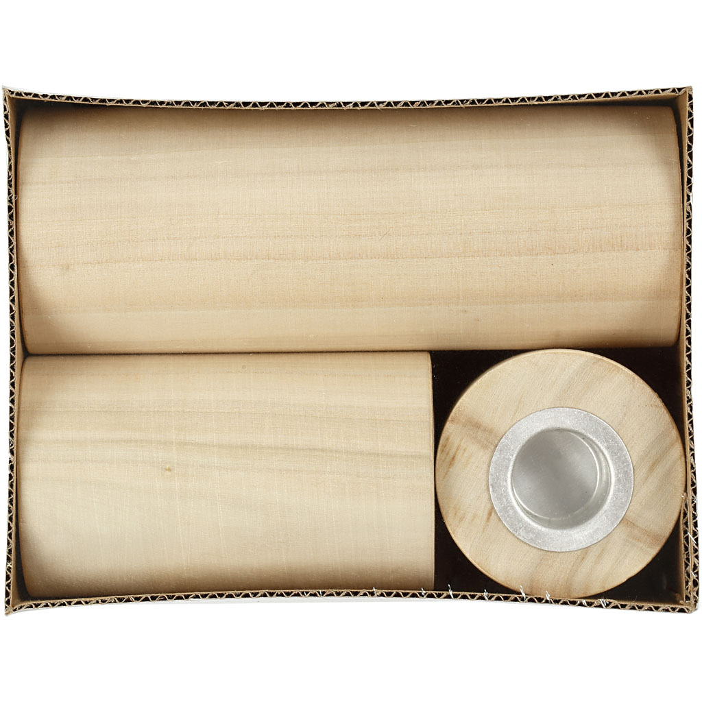 Küünlaalused, H: 14,5+9+6,5 cm, augu suurus 2,3 cm, 3 tk/ 1 pakend - Image 3