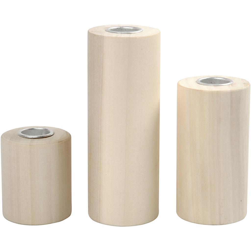 Küünlaalused, H: 14,5+9+6,5 cm, augu suurus 2,3 cm, 3 tk/ 1 pakend - Image 5