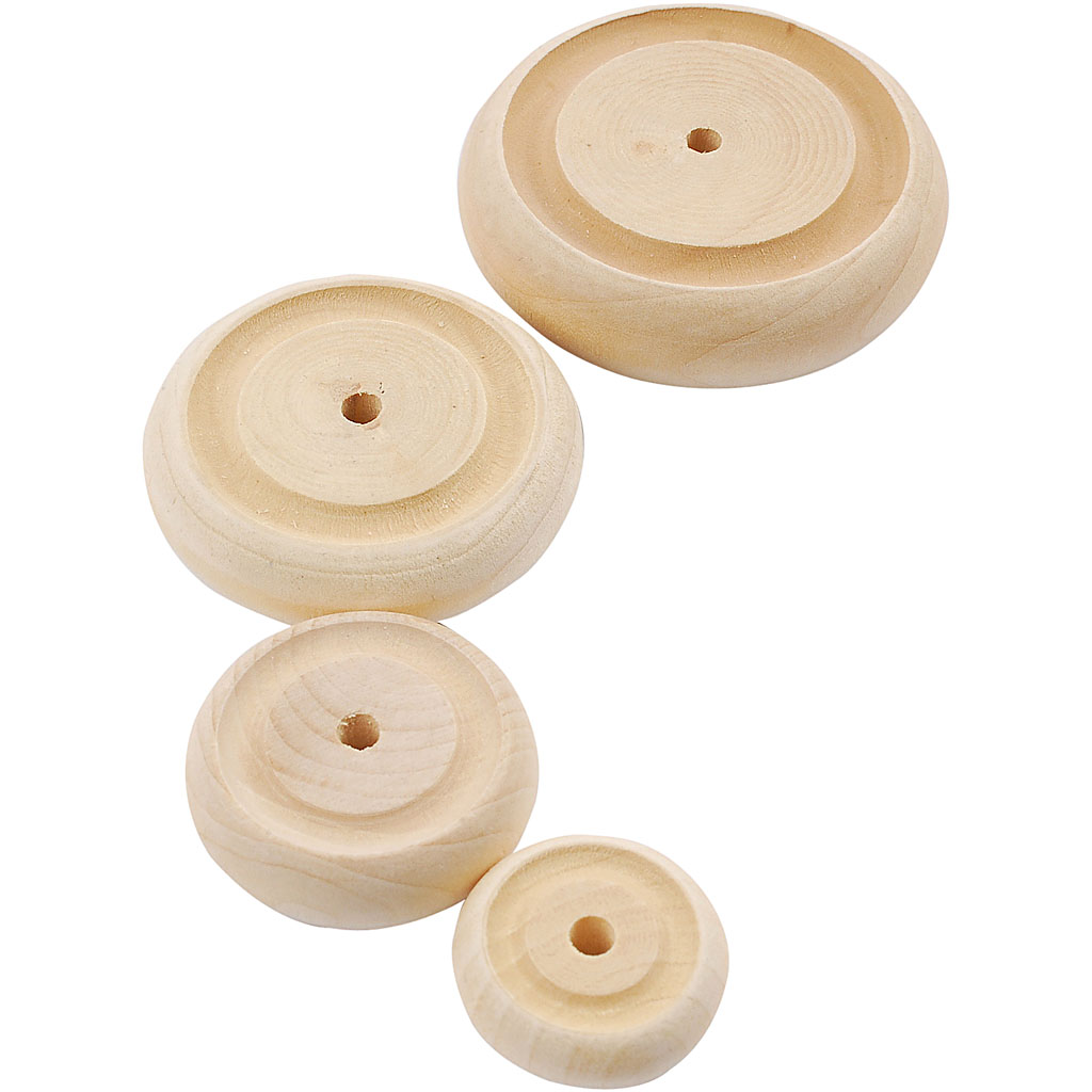 Ratas, diameeter. 24+30+42+50 mm, paksus 8+10+11+14 mm, 4x40 tk/ 1 pakend. - Image 2