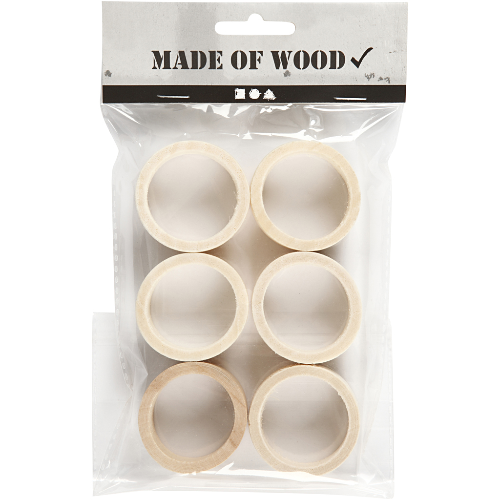 Salvrätikurõngad, diameeter. 35 mm, W: 20 mm, 6 tk/ 1 pakk - Image 2