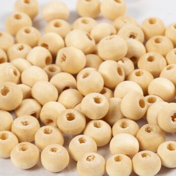 Puuhelm, diameeter. 5 mm, augu suurus 1,5 mm, 100 tk/ 1 pakk