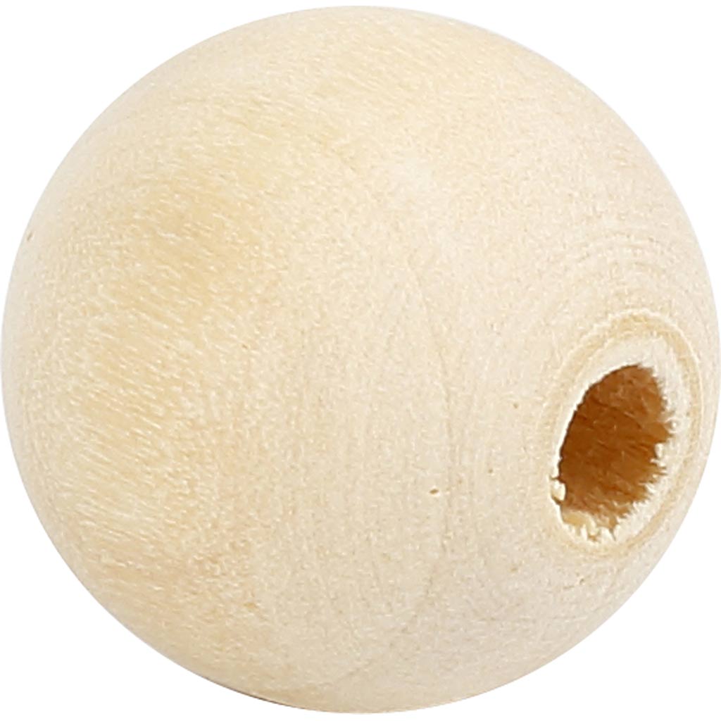 Puuhelm, diameeter. 15 mm, augu suurus 3 mm, 20 tk/ 1 pakk