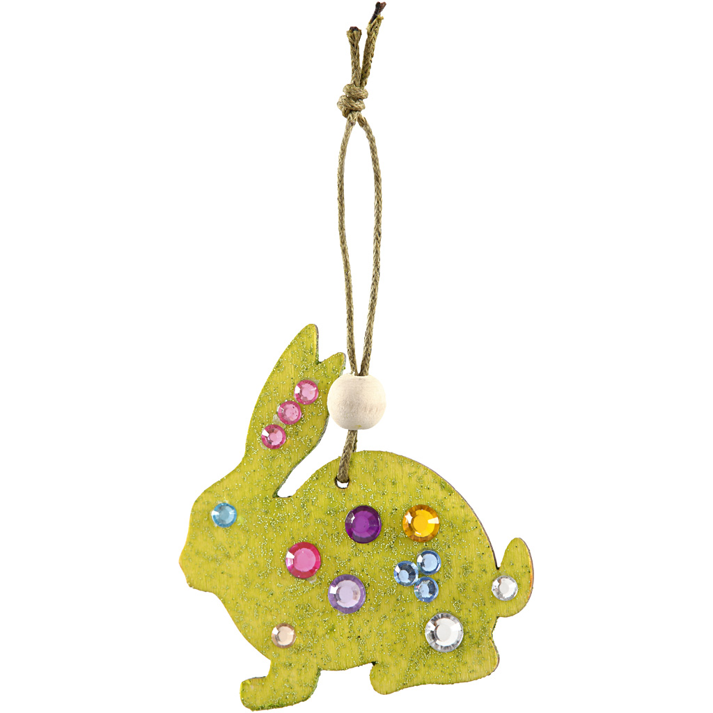 Puidust ornament, jänes, muna, kana, suurus 6 cm, paksus 3 mm, 200 tk/ 1 pakk - Image 3