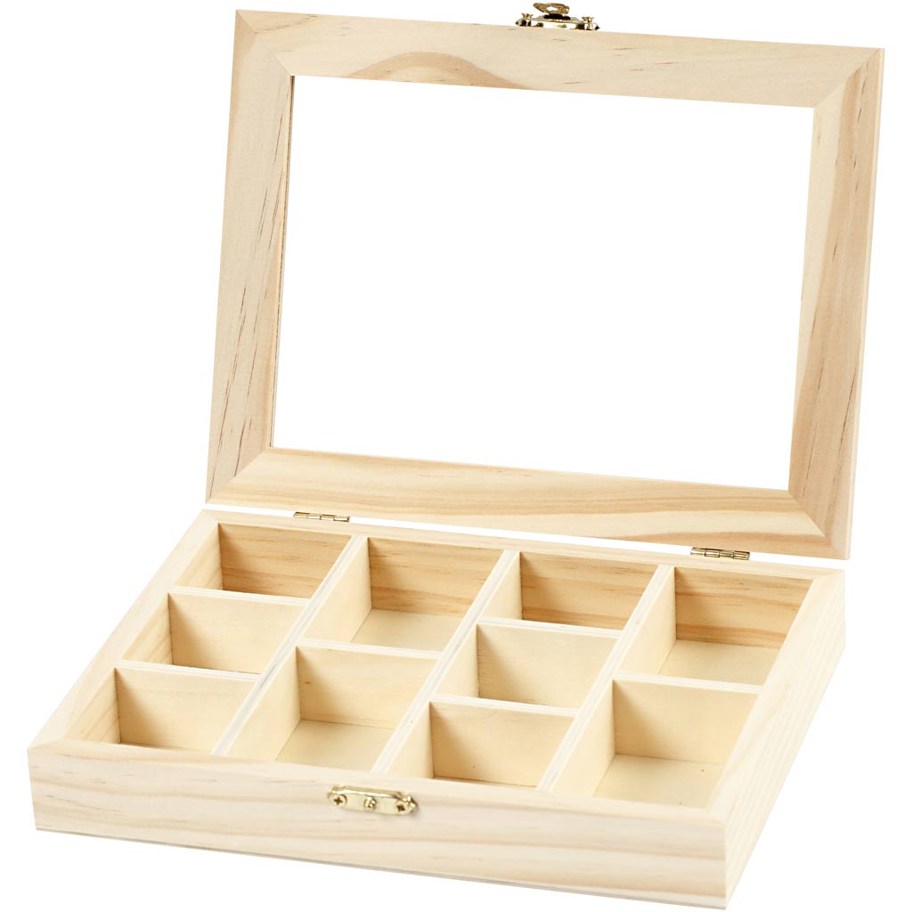 Karbi klaasist kaanega, suurus 15,5x20,5x3,5 cm, augu suurus 4,3x6,6 cm, 1 tk. - Image 5