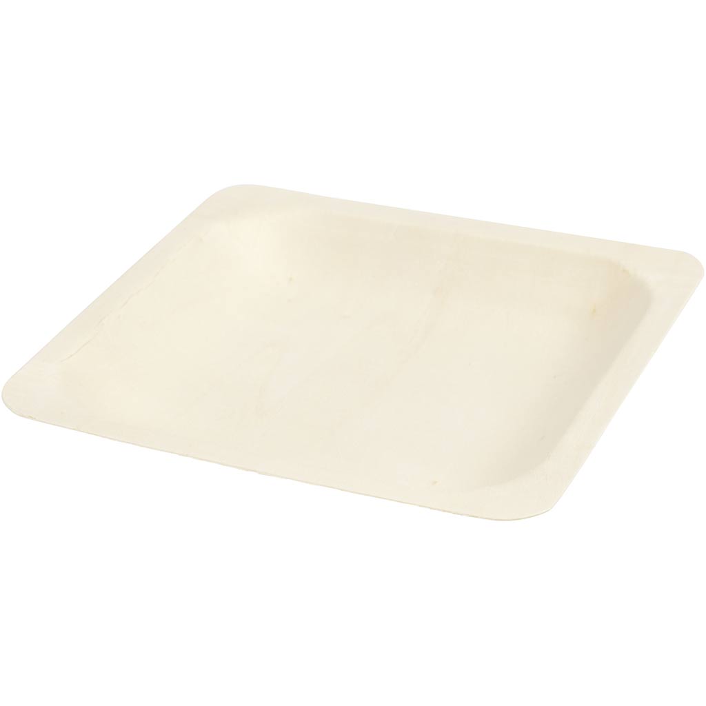 Taldrik, H: 2 cm, suurus 14x14 cm, 12 tk/ 1 pakk