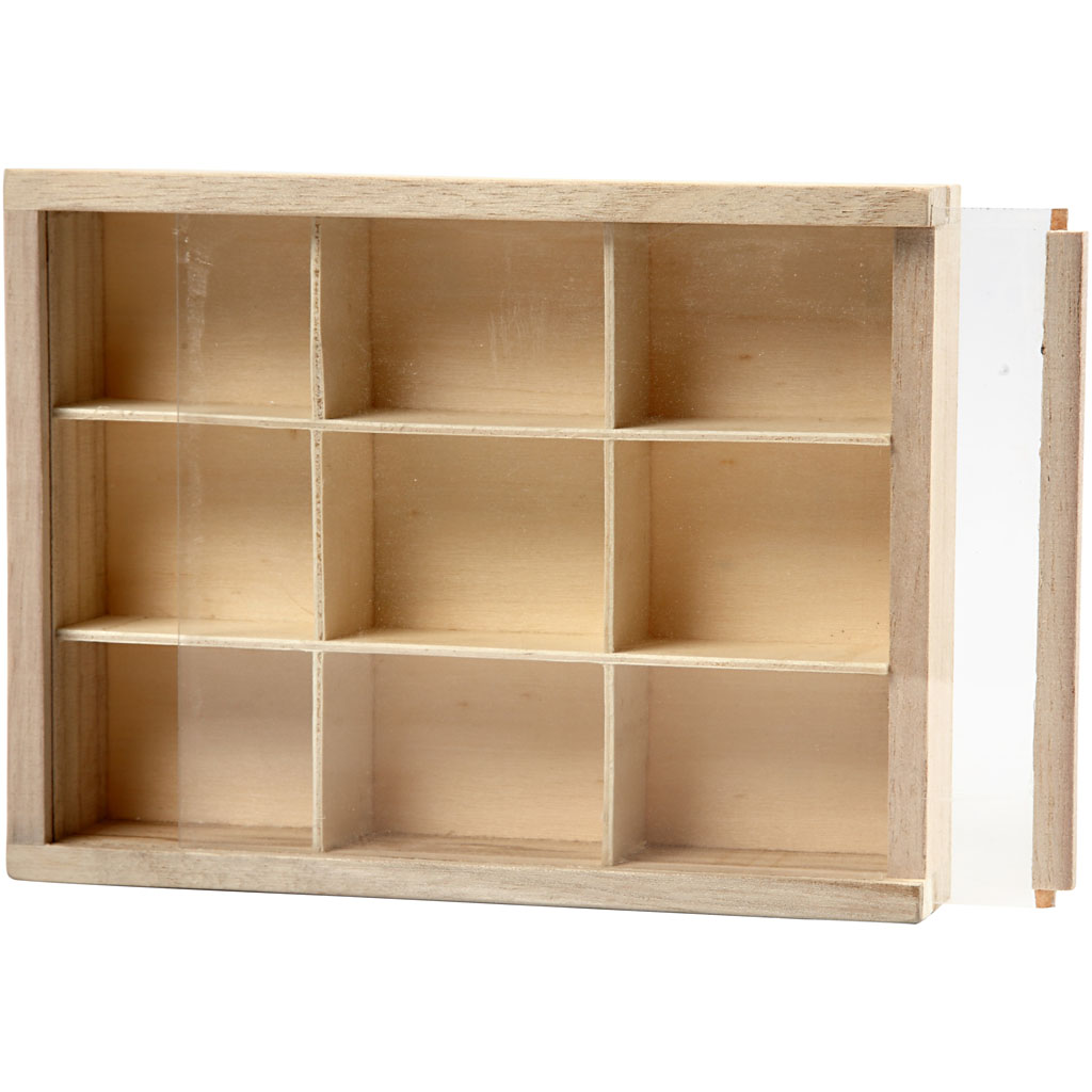 Vitriinkarp klaasist lükandkannega, D. 3,5 cm, suurus 17x13 cm, 1 tk - Image 9