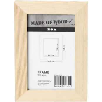 Raam klaasiga, suurus 10,5x15,6 cm, 1 tk