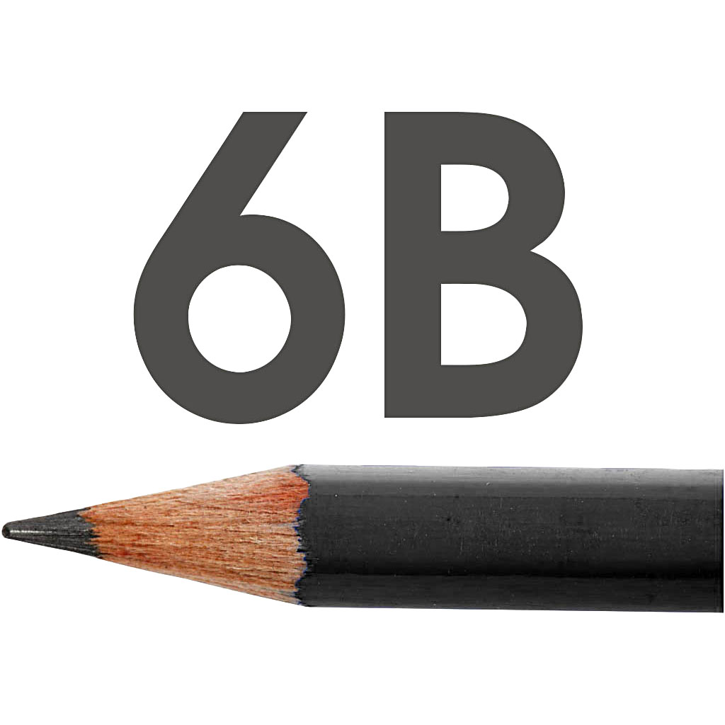 Art Design joonistuspliiatsid, dia. 6,9 mm, 6B, münt 1,8 mm, 12 tk/ 1 pakk - Image 2