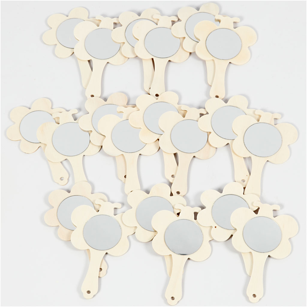 Käsipeeglid, kõrgus: 13,9 cm, laius: 9 cm, 20 tk/ 1 pakk