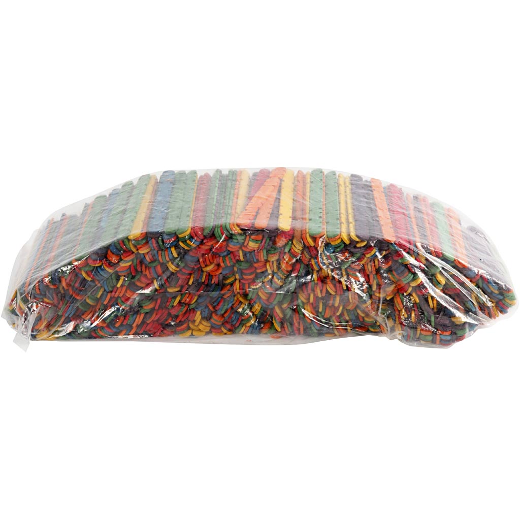 Konstruktsioonipulgad, L: 11,4 cm, W: 10 mm, värvivalik, 1000 tk/ 1 pakk - Image 2