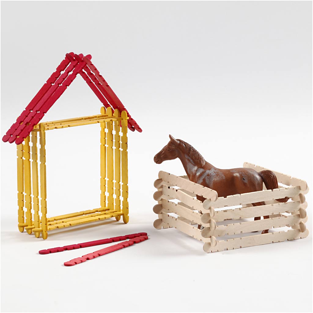 Konstruktsioonipulgad, L: 11,4 cm, W: 10 mm, värvivalik, 1000 tk/ 1 pakk - Image 4