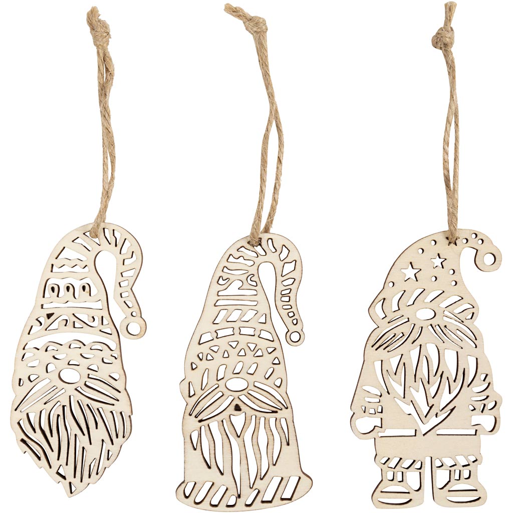 Skandinaavia jõuluvana, kõrgus: 8 cm, laius: 4 cm, 6 tk/ 1 pakk