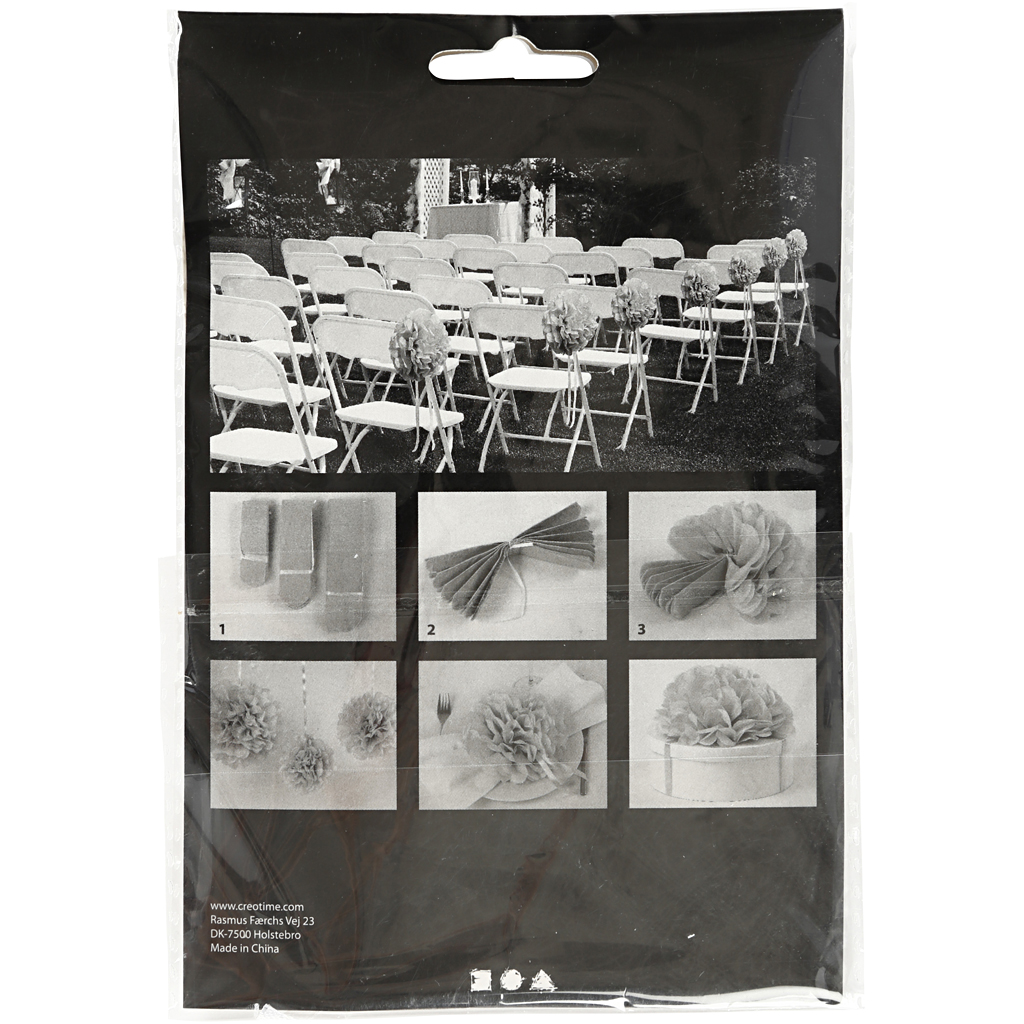 Kangapomponid, diameeter. 20+24+30 cm, 16 g, tumesinine, 3 tk/ 1 pakk - Image 3