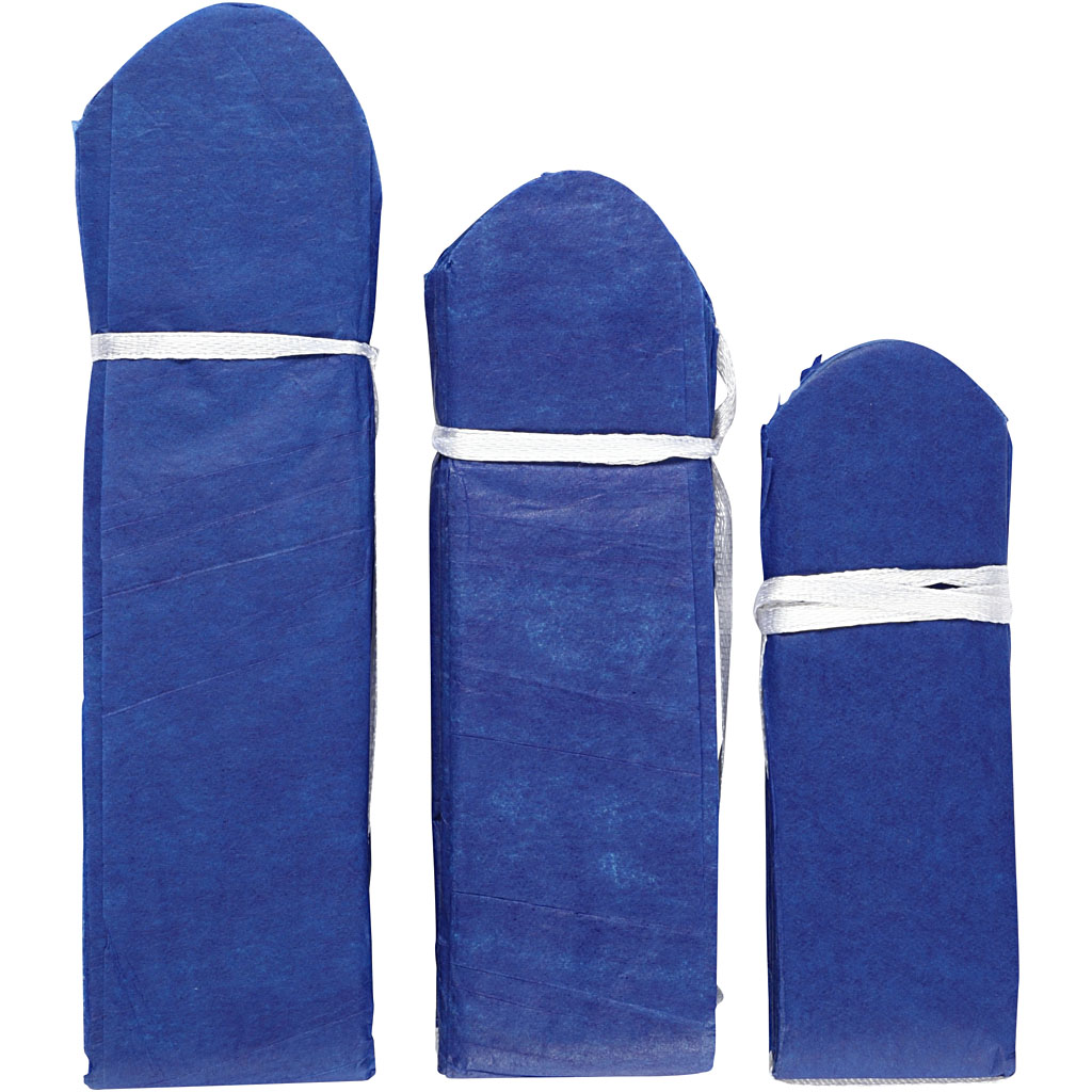 Kangapomponid, diameeter. 20+24+30 cm, 16 g, tumesinine, 3 tk/ 1 pakk - Image 4