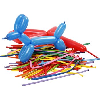 Õhupalli-modelleerimisõhupallid, modelleerimine, L: 152 cm, 100 tk/ 1 pakk