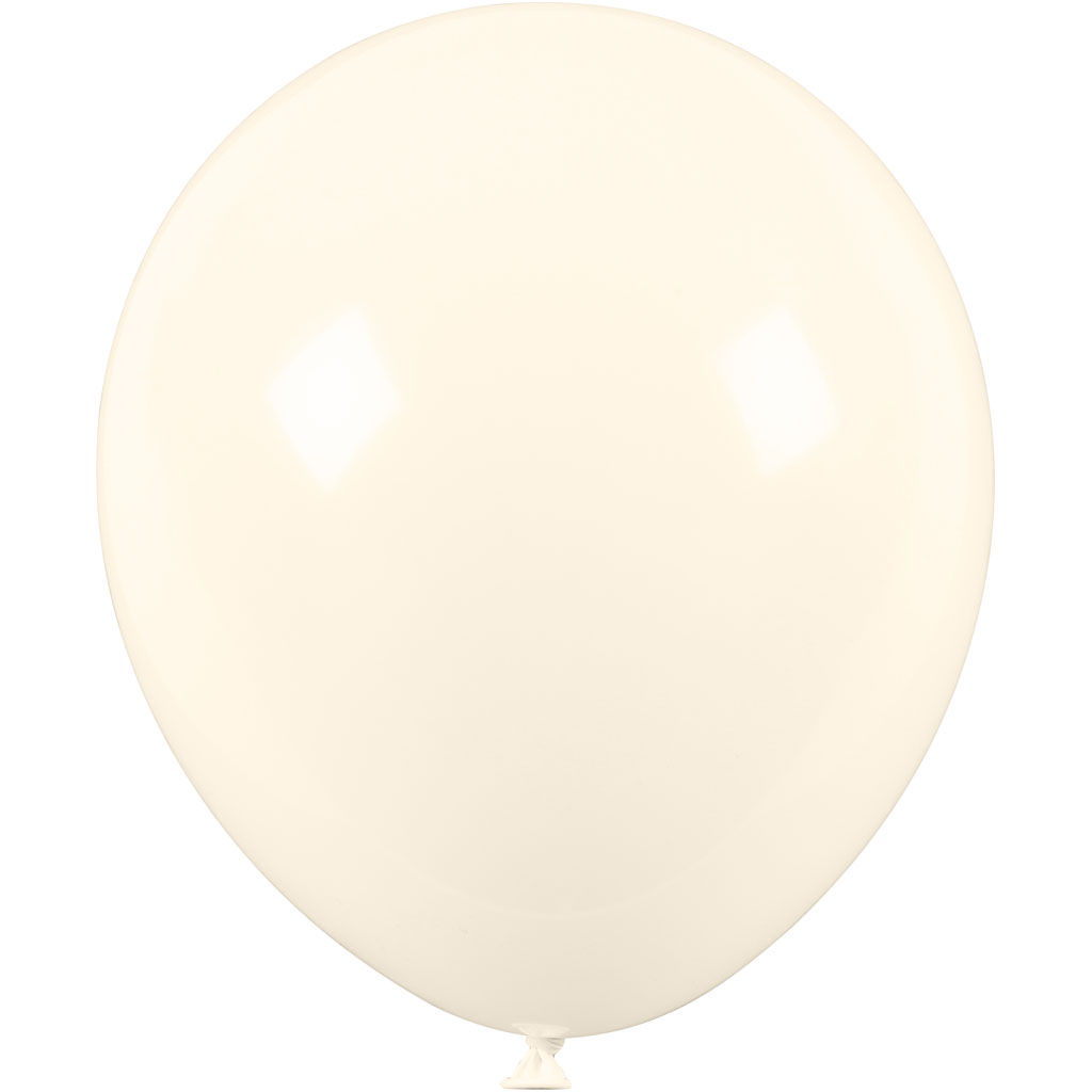 Õhupallid, ümmargused, diameeter. 23 cm, valge, pärlmutter, 10 tk/ 1 pakk - Image 4