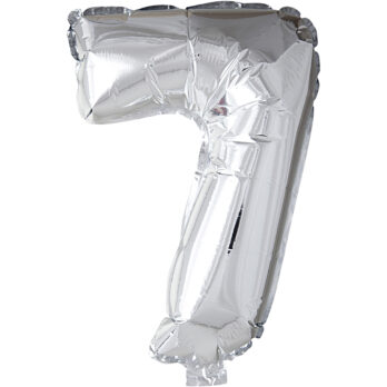 Foolium õhupall, 7, H: 41 cm, hõbedane, 1 tk