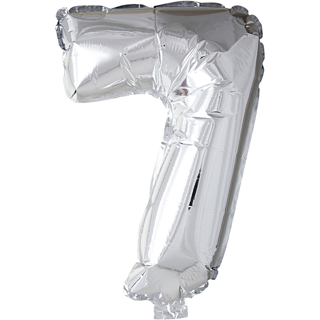 Foolium õhupall, 7, H: 41 cm, hõbedane, 1 tk - Image 3