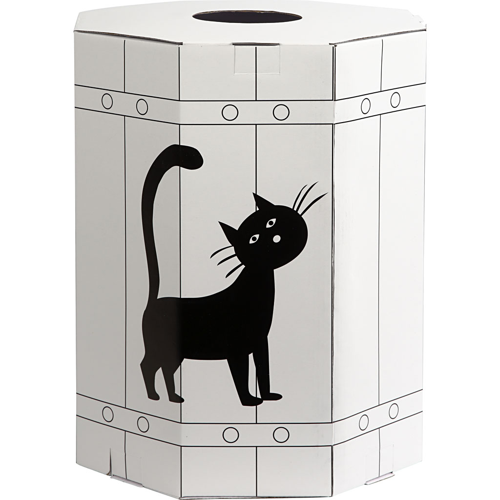 Karnevali tünn, trükitud, H: 39 cm, must, 1 tk.