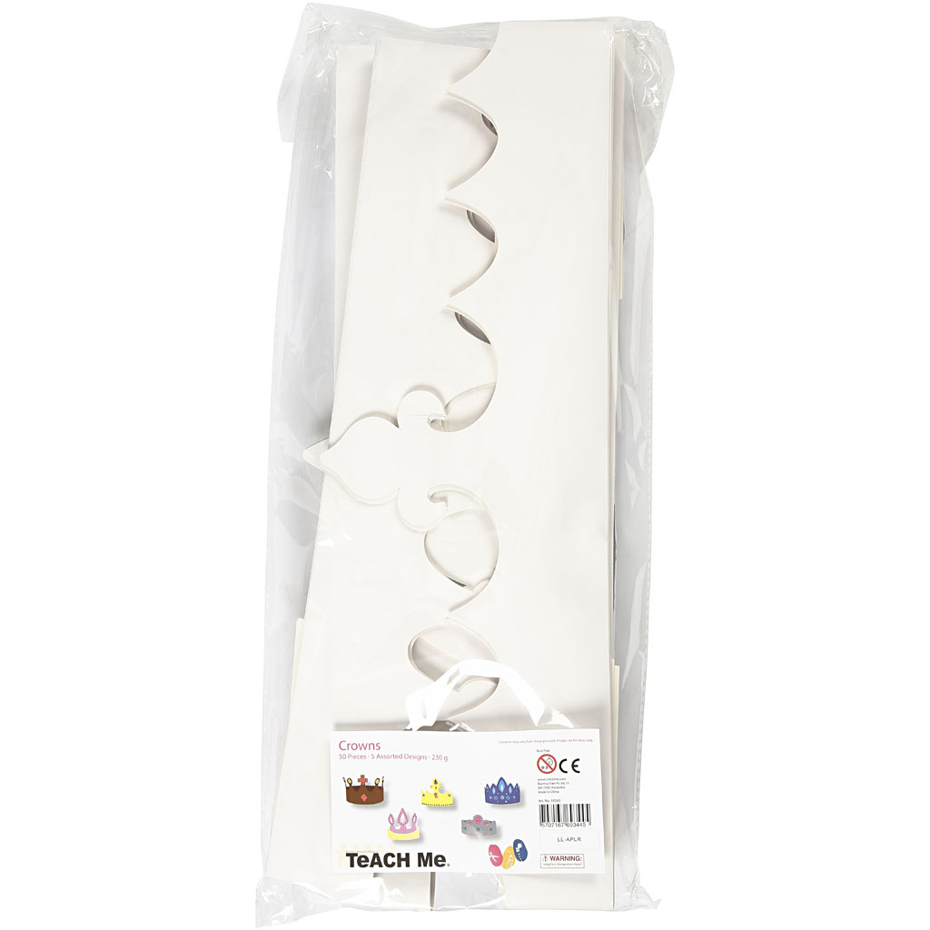 Kroonid, H: 10-16,5 cm, L: 60 cm, 230 g, valge, 50 tk/ 1 pakk - Image 2