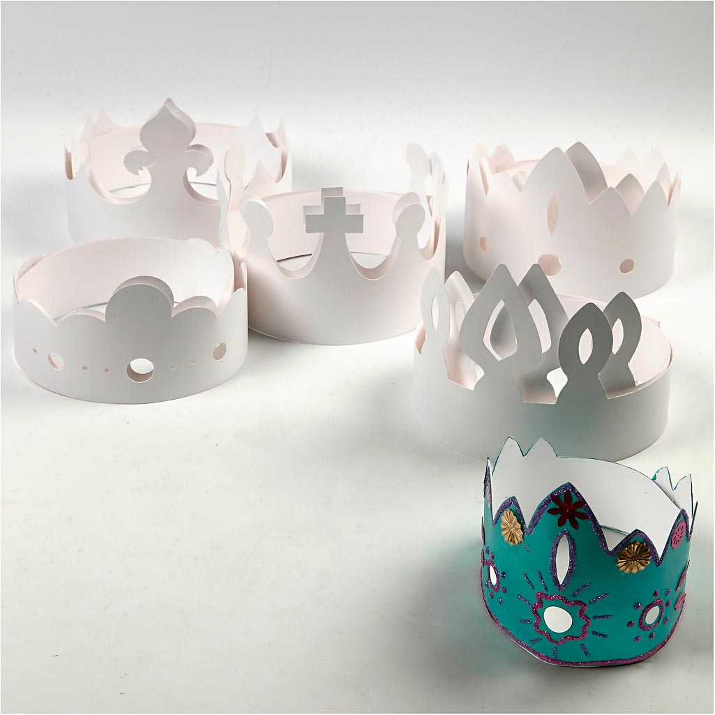 Kroonid, H: 10-16,5 cm, L: 60 cm, 230 g, valge, 50 tk/ 1 pakk - Image 3