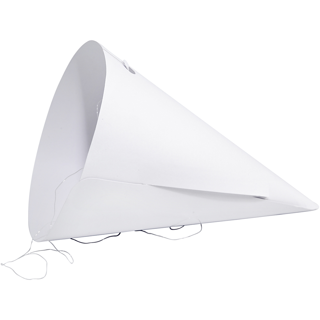 Koonus, H: 23 cm, diameeter. 16,5 cm, 230 g, valge, 50 tk/ 1 pakk - Image 3