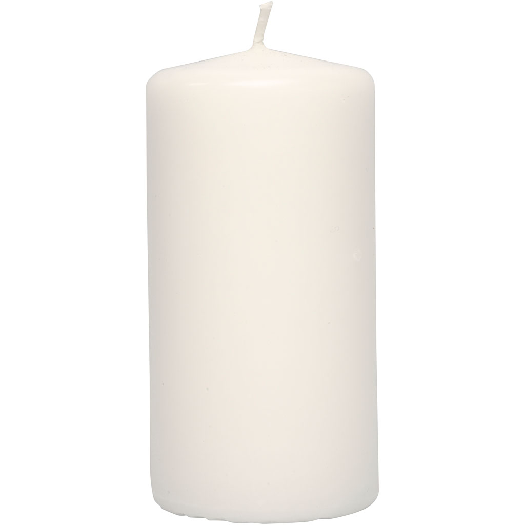 Küünlad, H: 100 mm, diameeter. 50 mm, valge, 6 tk/ 1 pakk - Image 3