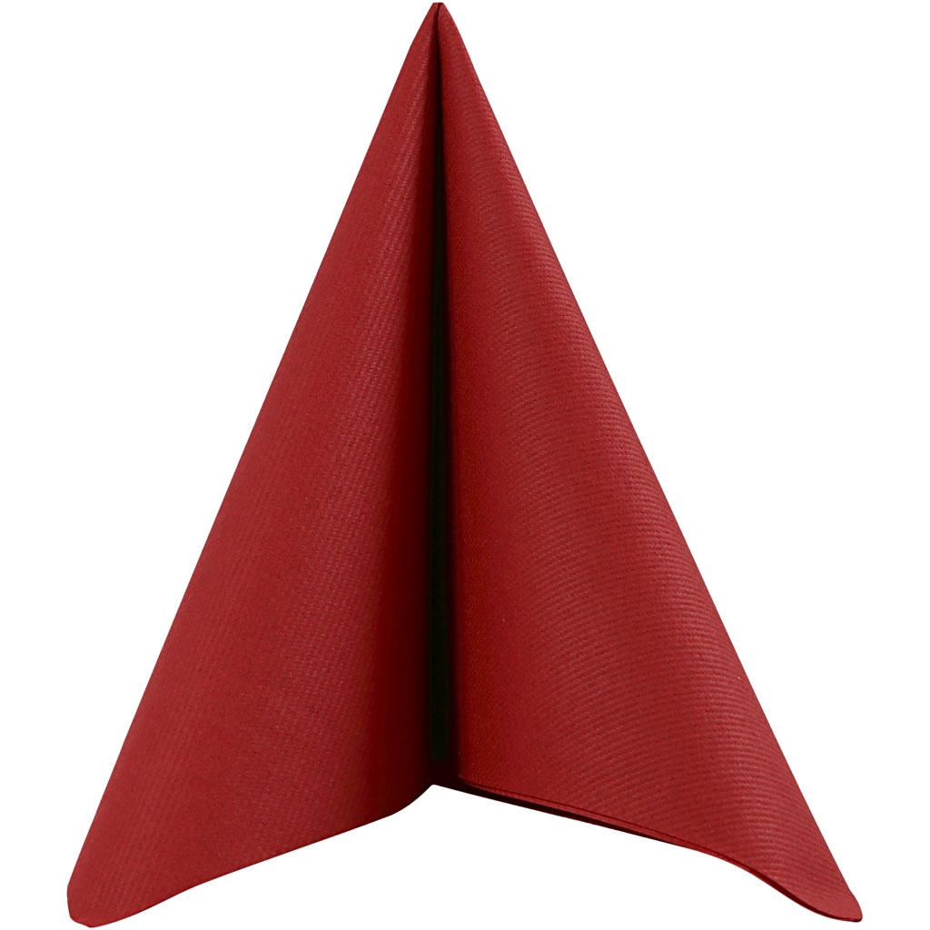 Lauaserviisid, suurus 40x40 cm, 60 g, punase värvusega, 20 tk/ 1 pakk - Image 3